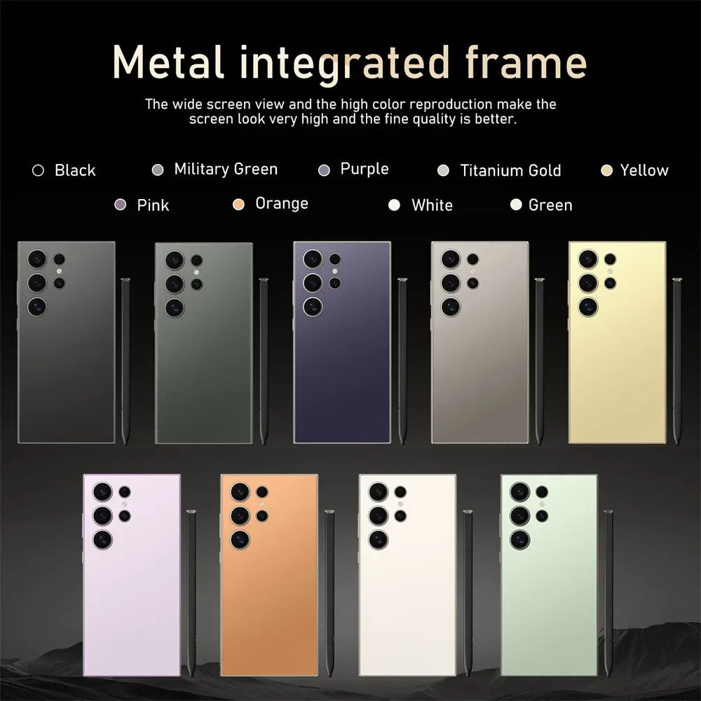 New Android Smartphone 7.3HD 5G Snapdragon 8 Gen 3 Cell phones 7800mAh Mobile