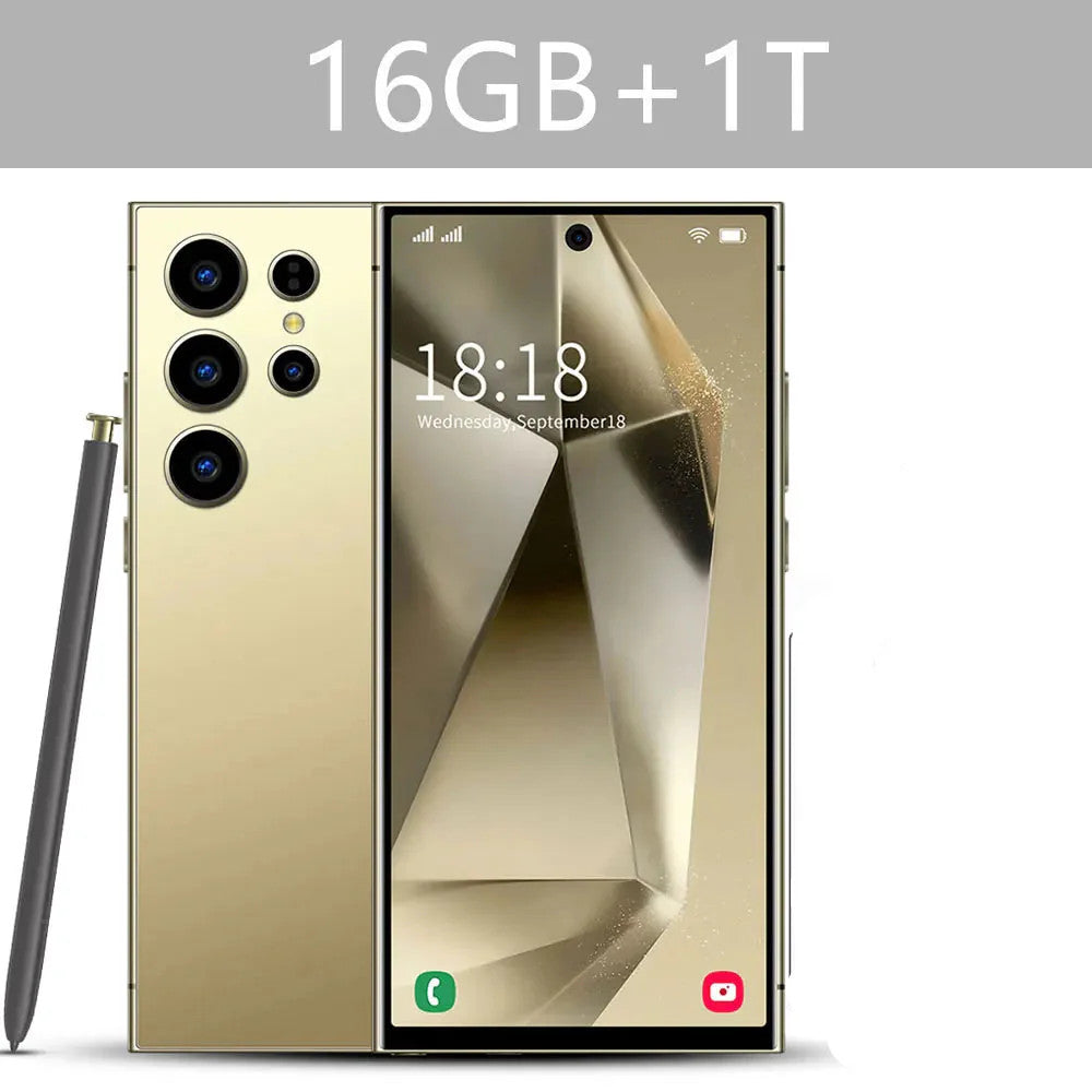 New Android Smartphone 7.3HD 5G Snapdragon 8 Gen 3 Cell phones 7800mAh Mobile