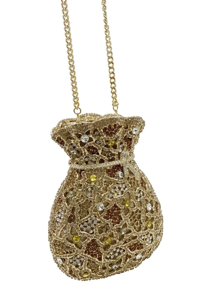 Luxury Women Evening Bag Party Crystal Clutches Purses