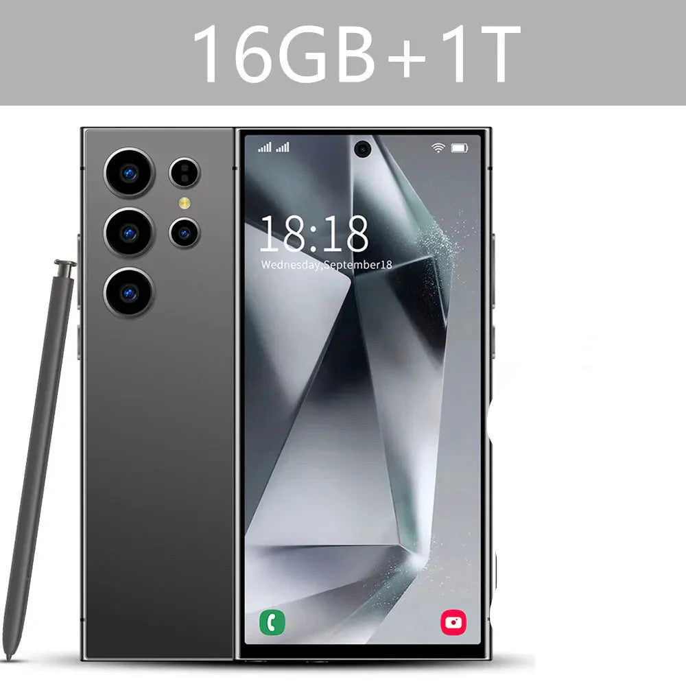 New Android Smartphone 7.3HD 5G Snapdragon 8 Gen 3 Cell phones 7800mAh Mobile