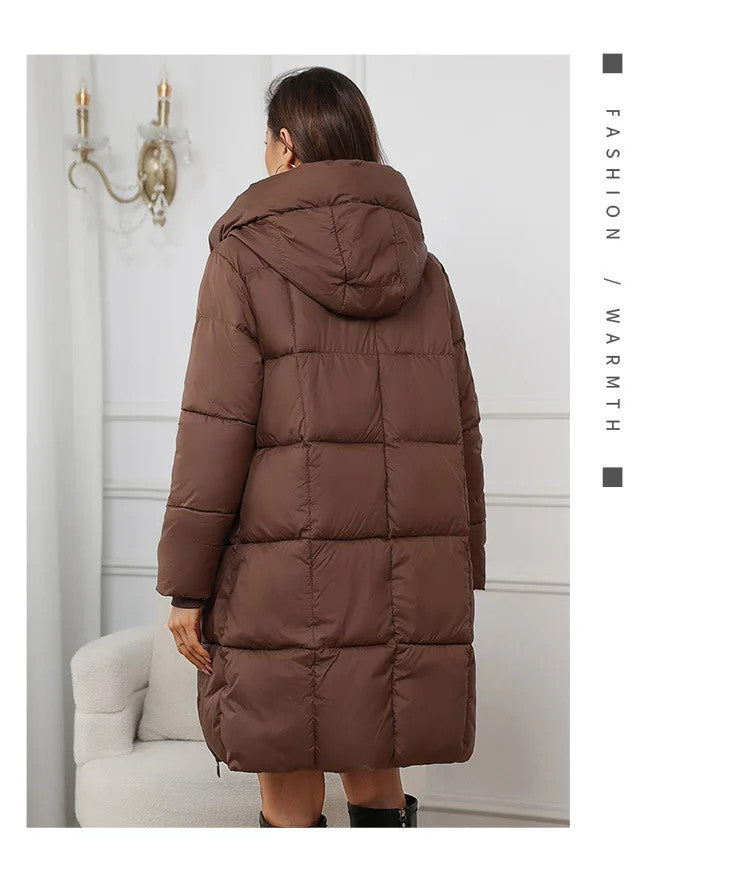 Women's Long Winter Parkas Thick Down Cotton Coat