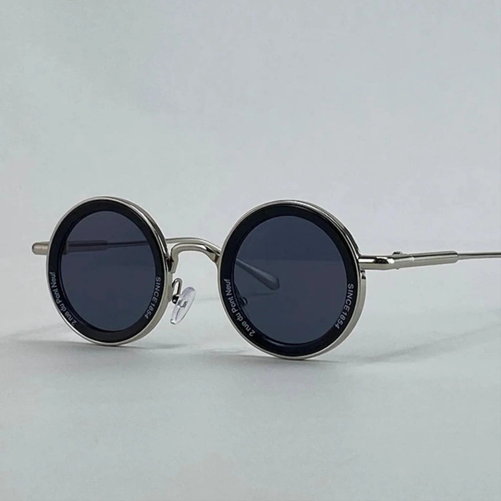 Small Frame Round Steampunk Sunglasses Men 2025 Luxury Brand Retro Punk Sun