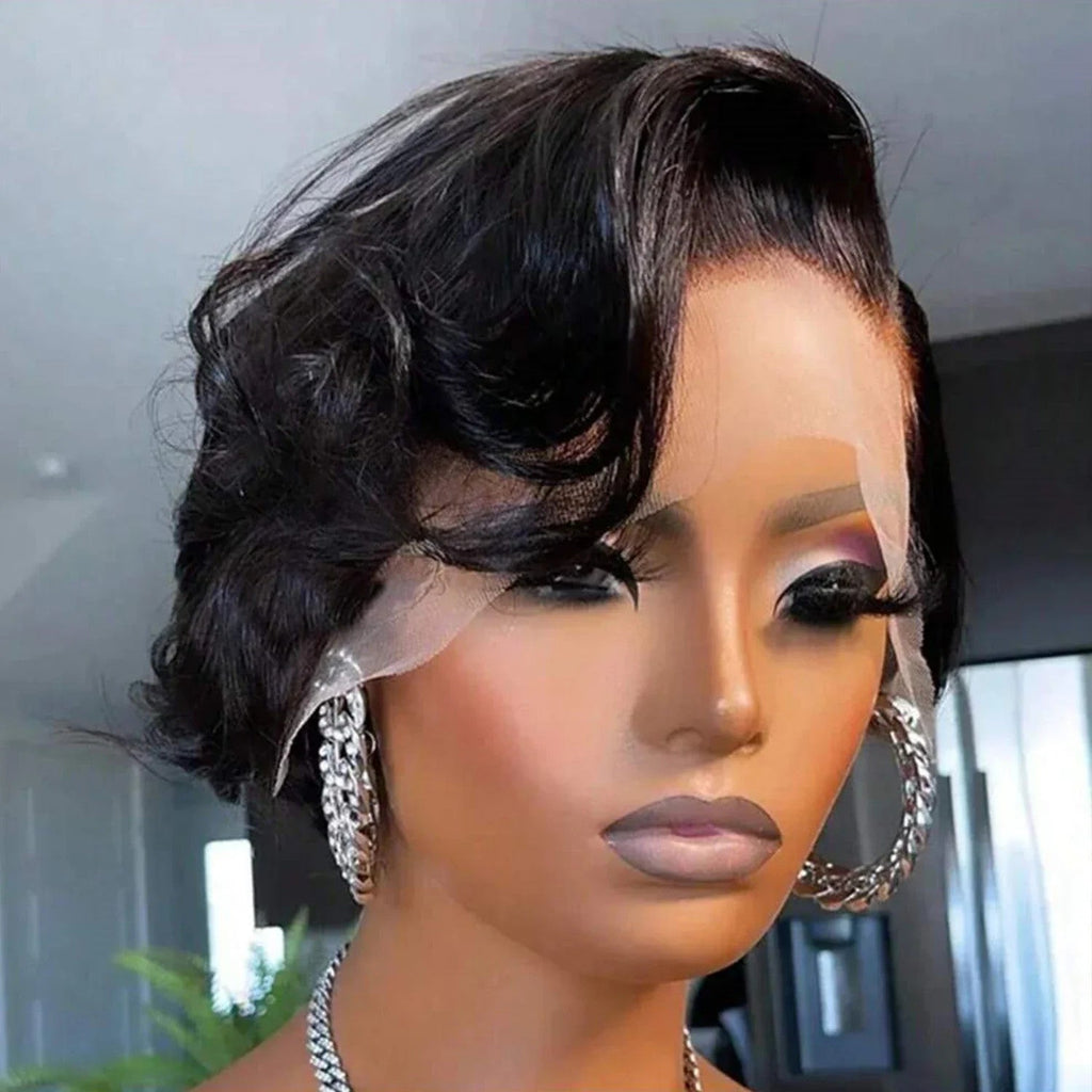 Short Pixie Cut Wigs 13x4 Lace Front Human Hair
