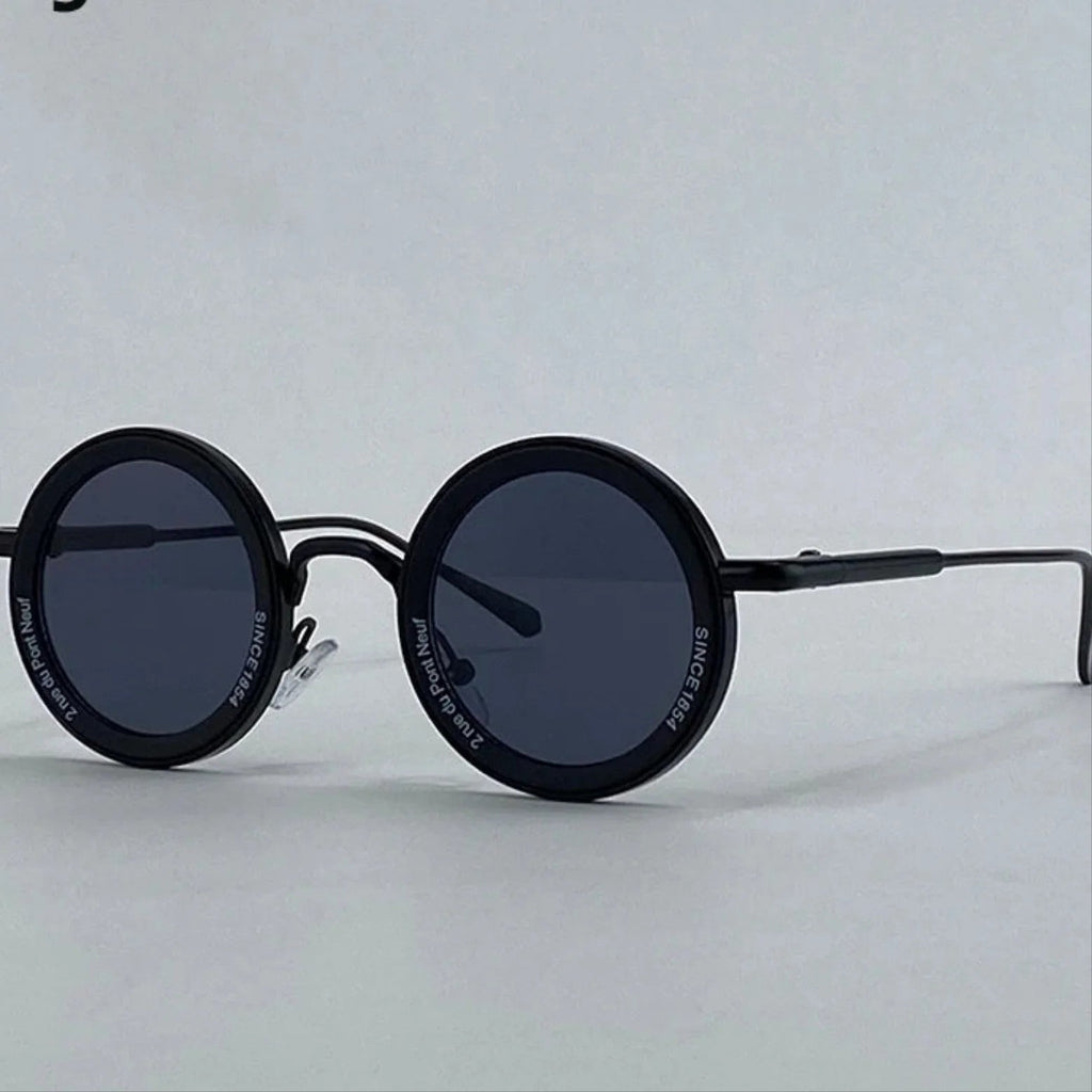 Small Frame Round Steampunk Sunglasses Men 2025 Luxury Brand Retro Punk Sun