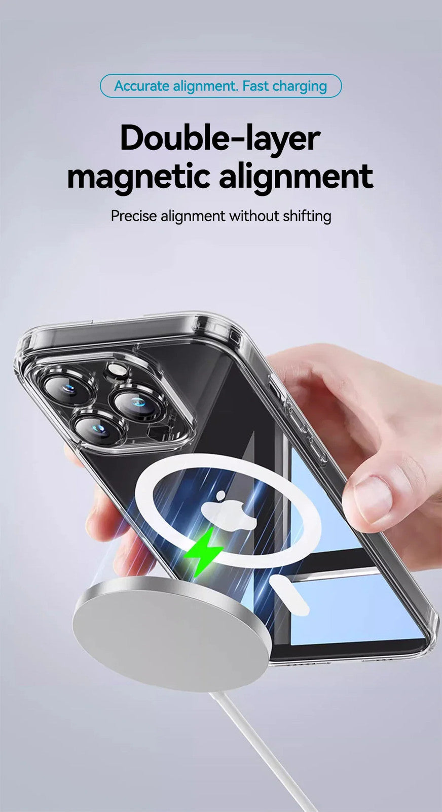 Joyroom Magnetic Case For iPhone 16 15 Pro Max Case Anti Yellow Transparent