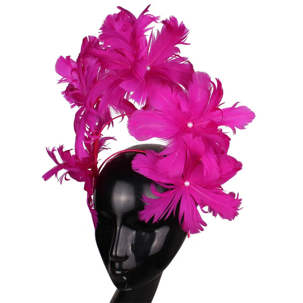 Elegant Women Wedding Hair Fascinator Accessories Headband Bridal Party Show
