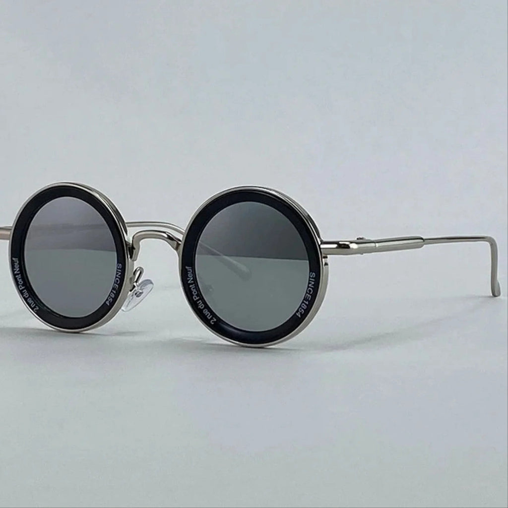 Small Frame Round Steampunk Sunglasses Men 2025 Luxury Brand Retro Punk Sun