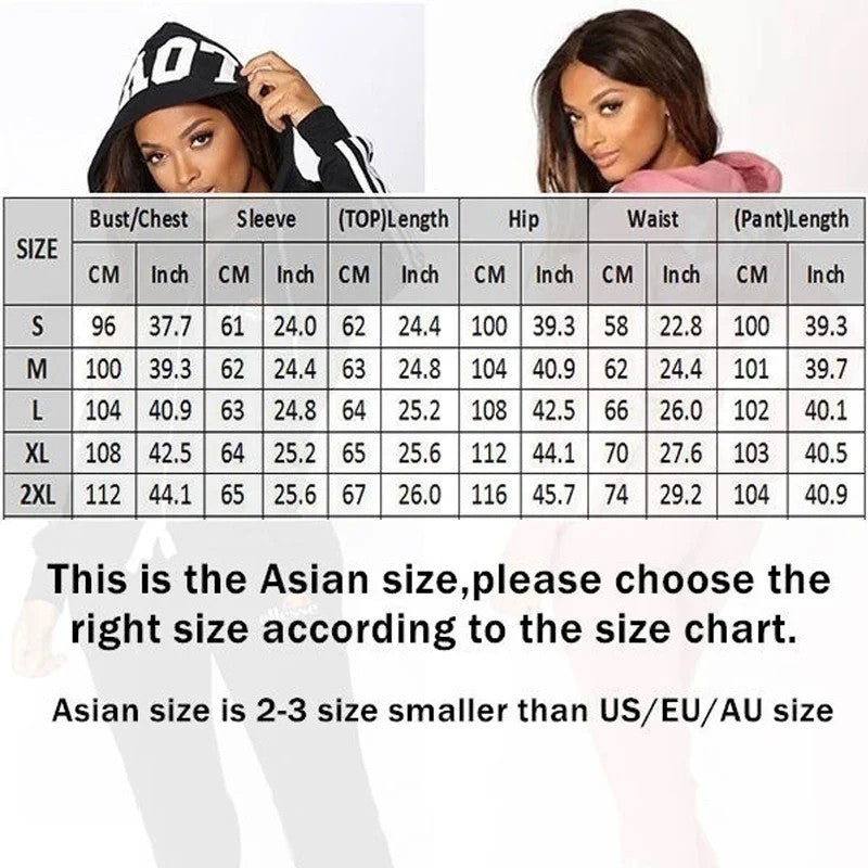 Women's Hooded Jogging Tracksuit