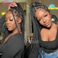 36" Full Lace Braided Wigs Synthetic Box Braids Lace Front Wigs Knotless