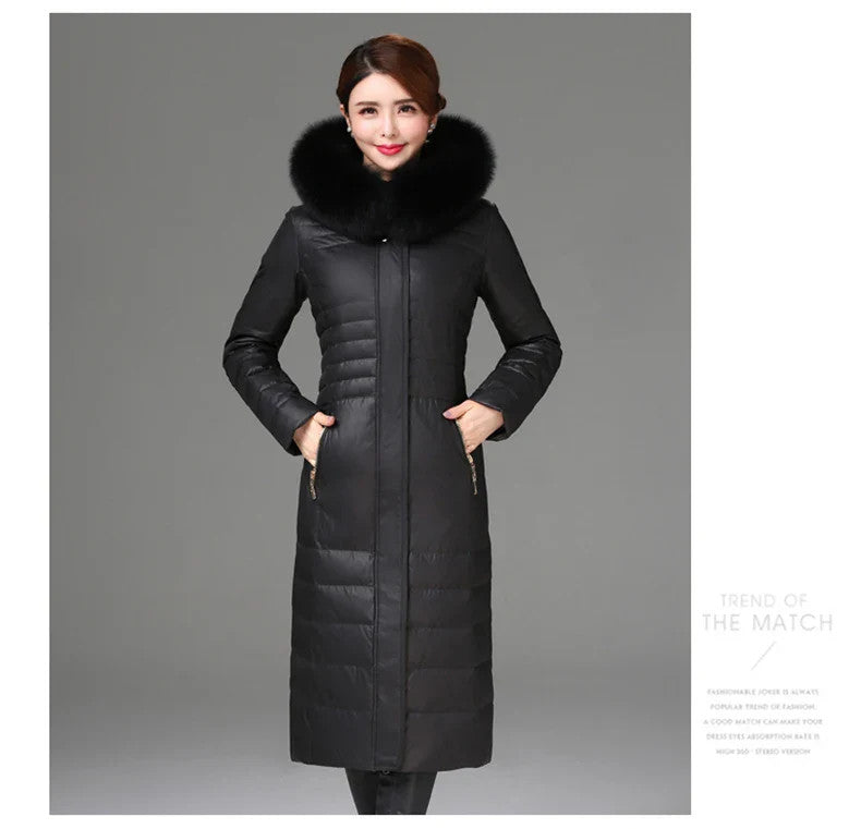 Women's Fashionable Hooded Thick Faux Fur Jacket