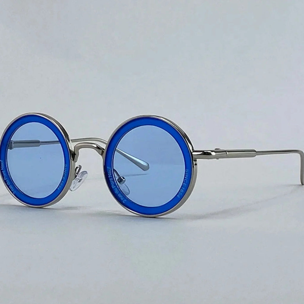 Small Frame Round Steampunk Sunglasses Men 2025 Luxury Brand Retro Punk Sun