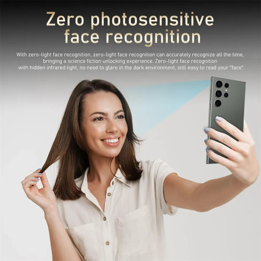 New Android Smartphone 7.3HD 5G Snapdragon 8 Gen 3 Cell phones 7800mAh Mobile