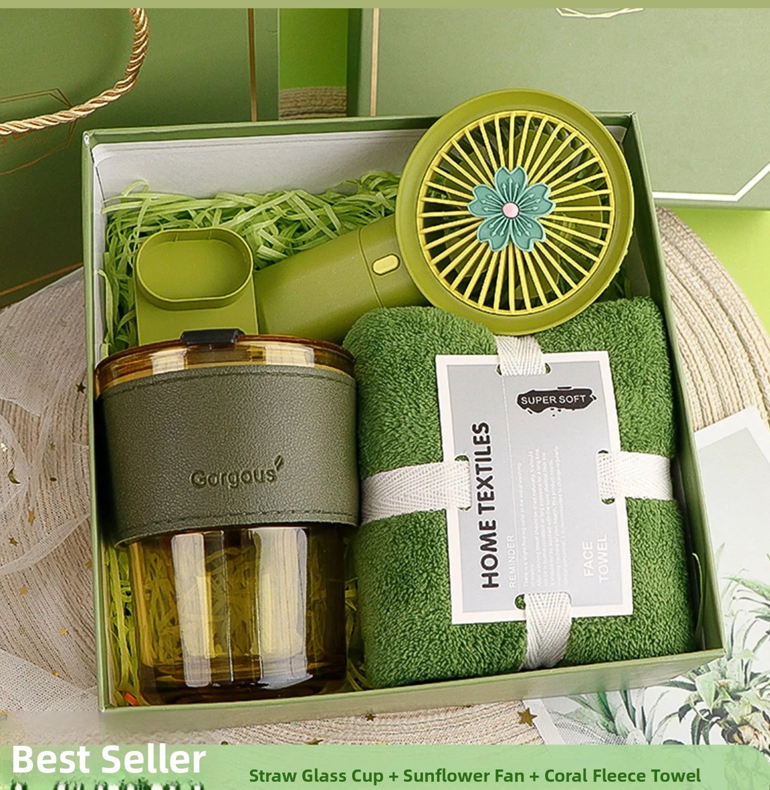 Busin Opening Ceremony Creative Gift Cup Umbrella Towel Set High-End Sensation