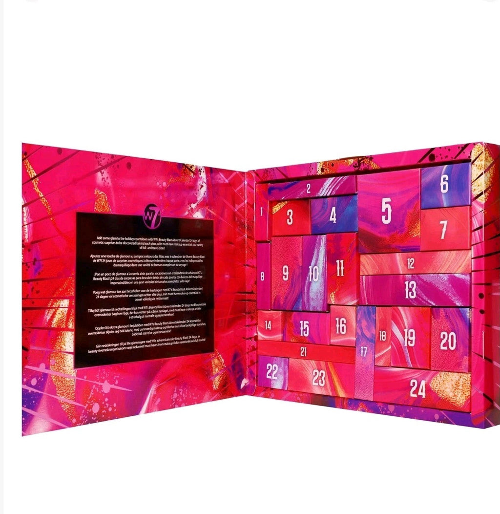 W7 Beauty Blast Advent Calendar 2025 Individually Boxed Makeup & Cosmetic