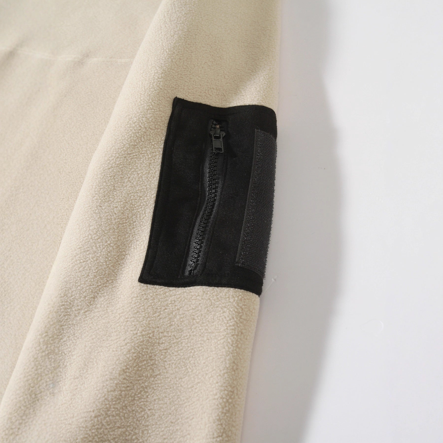 Men's Premium Coral Fleece Pullover Coat - Stand Collar Long Sleeve Winter Jacket
