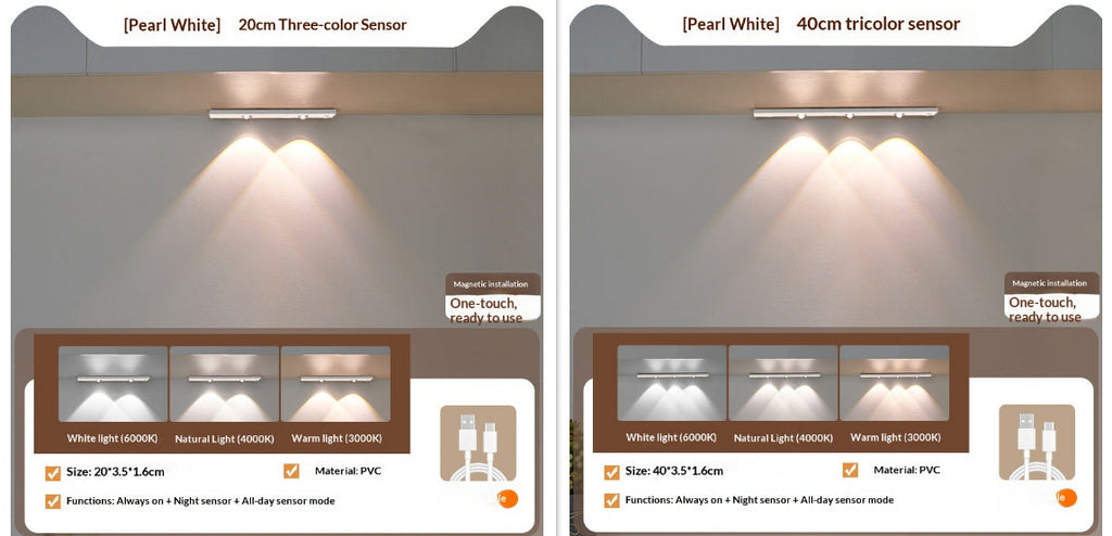 Smart LED Motion-sensor Light Strip For Cabinets