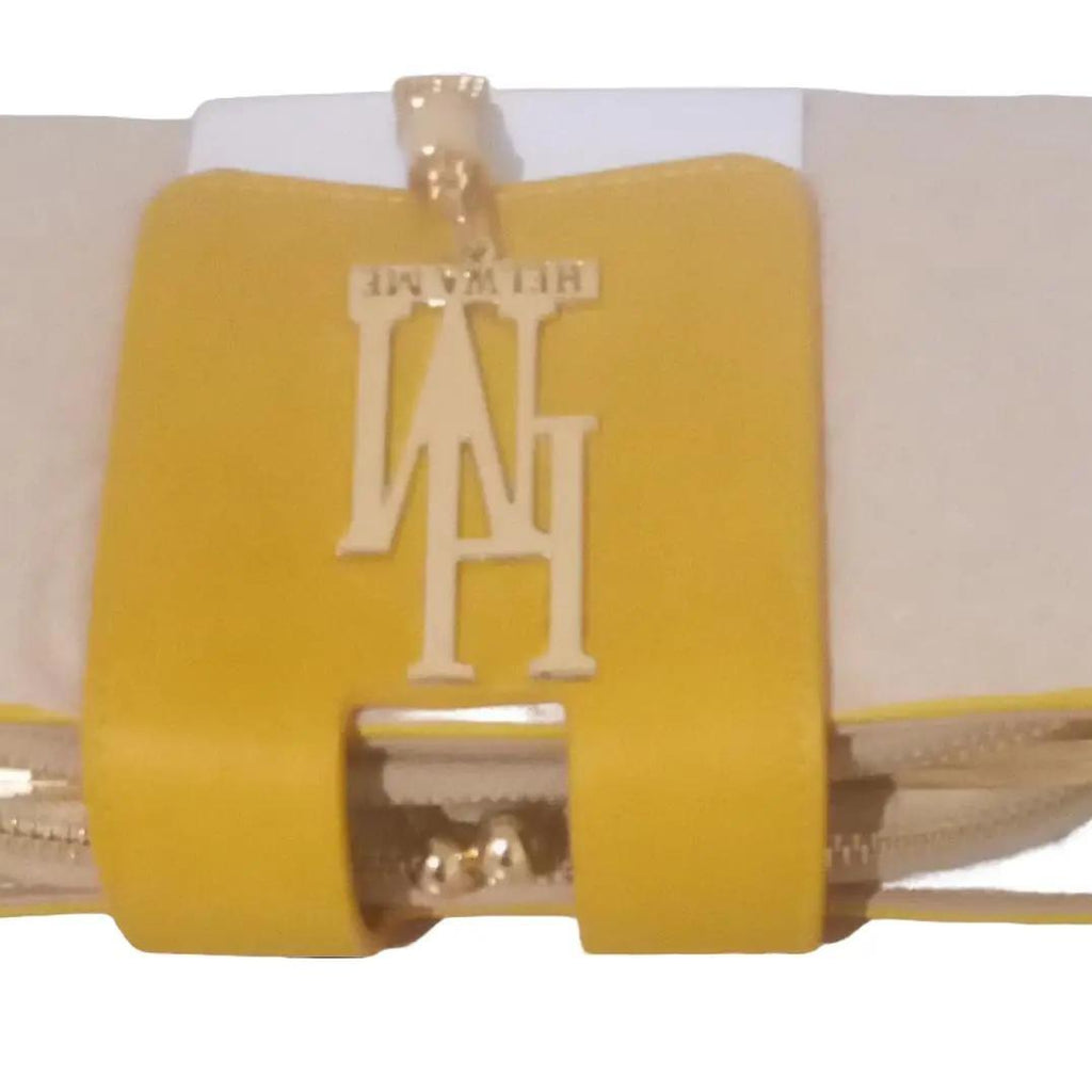 Leather effect Wallet Decorated by Letters and Metal Tassel