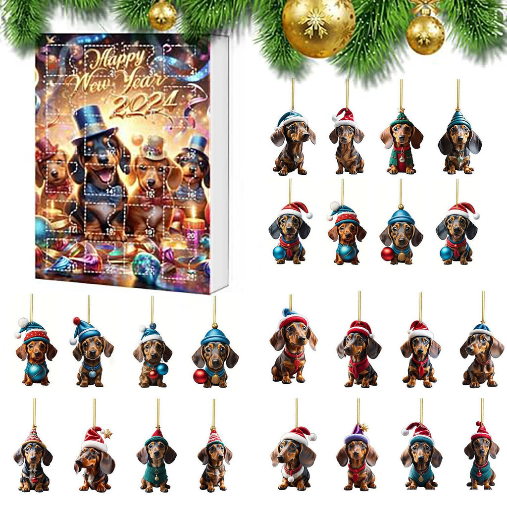 Christmas Countdown Pet Pendant Home Decoration