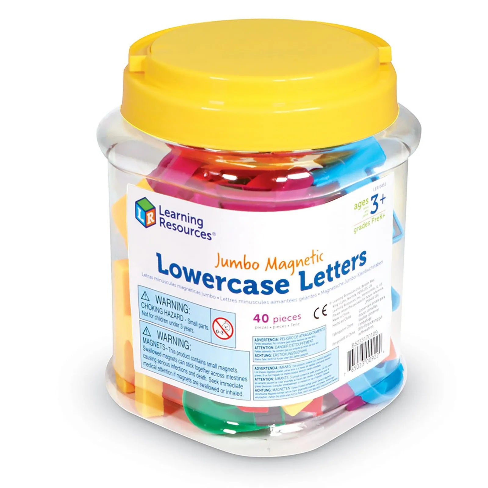 Learning Resources Jumbo Magnetic Lowercase Letters 40 pcs
