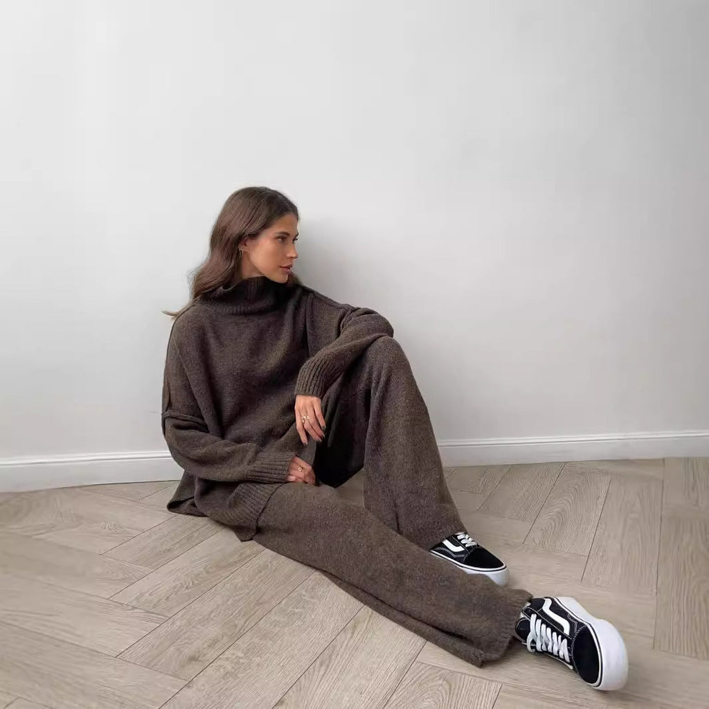 Fashionable With Side-slit Sweaters Women's Suit