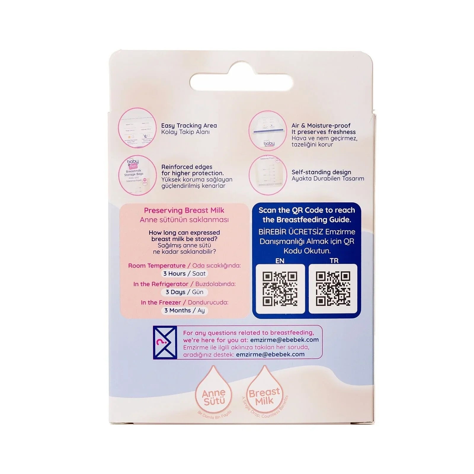 baby mom Breast Milk Storage Bag 25 pcs