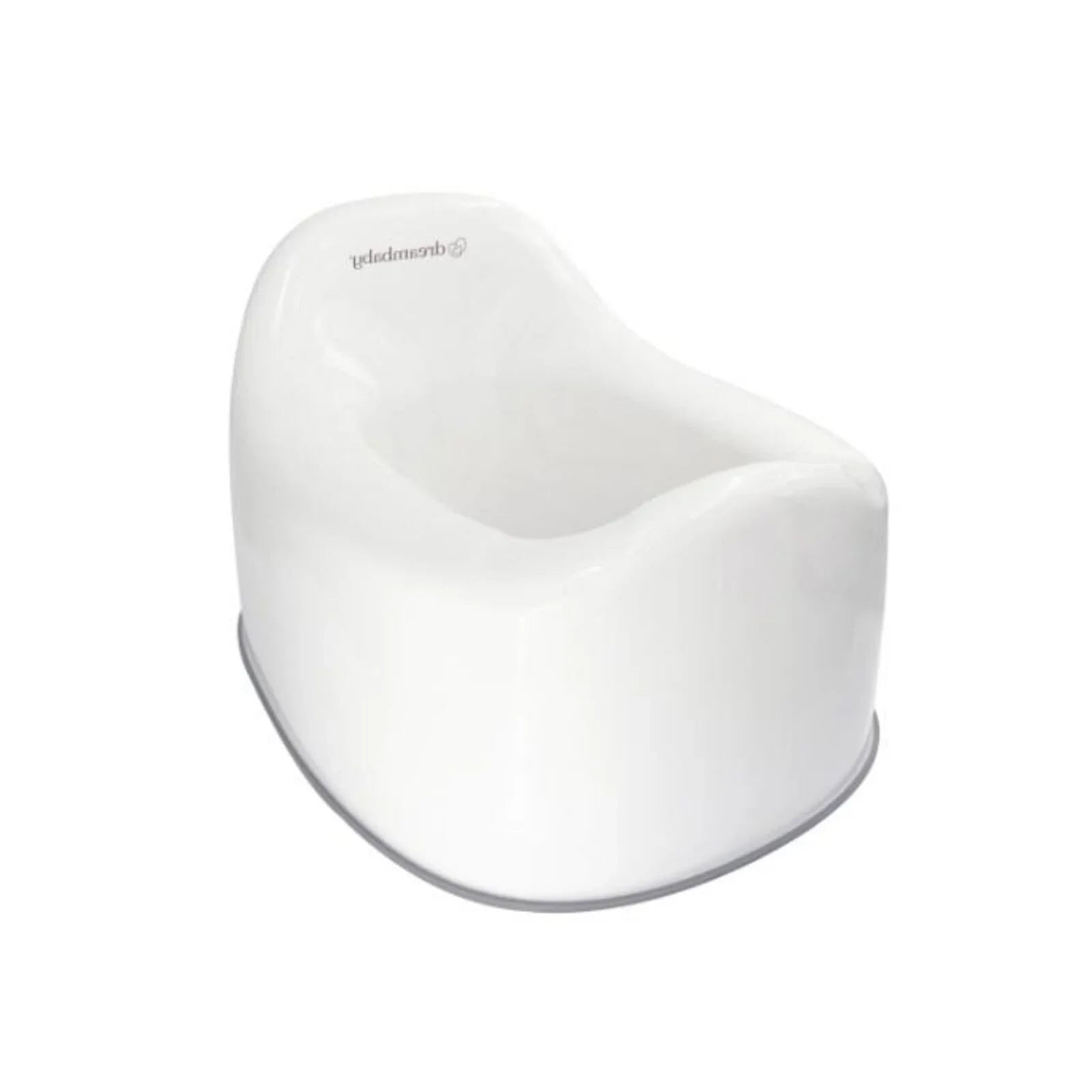 Deambaby First Stage Toddler Potty with Grey Trim - White