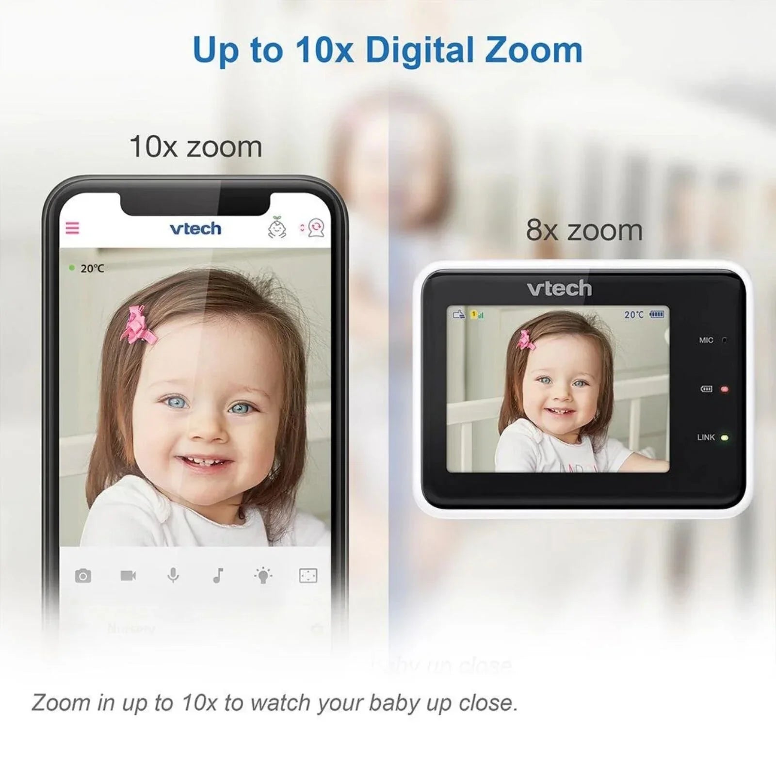 VTech RM2751 2.8" Smart Wi-Fi Baby Monitor