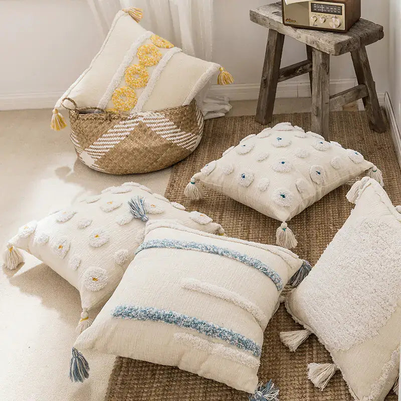Bohemian Sofa Cushion Covers with Moroccan Style Design