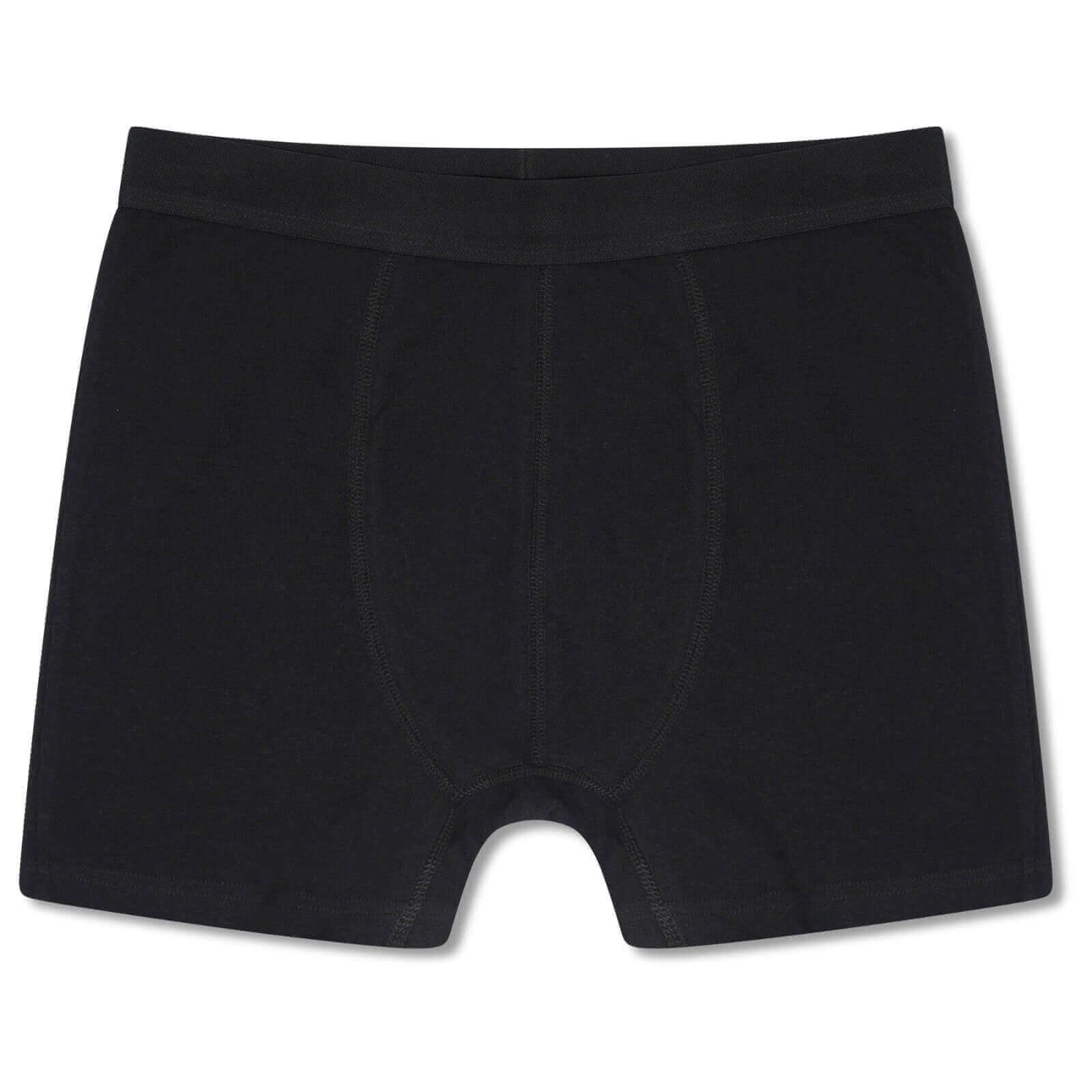 6 Pack Black Cotton Stretch Boxer Shorts Menswear Classic Breathable Comfort Fit Activewear Underwear for Men MB03 by Sock Stack