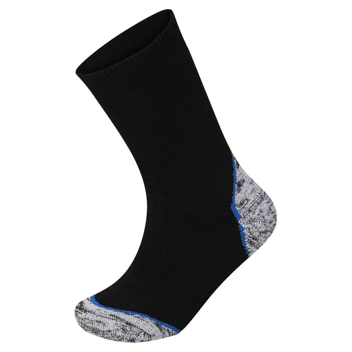 6 Pairs Anti Blister Men's Trekking Socks Reinforced Heel and Toe Cushioned Hiking Walking Work Boot Socks Sizes 6-11 Assorted Colors by Sock Stack