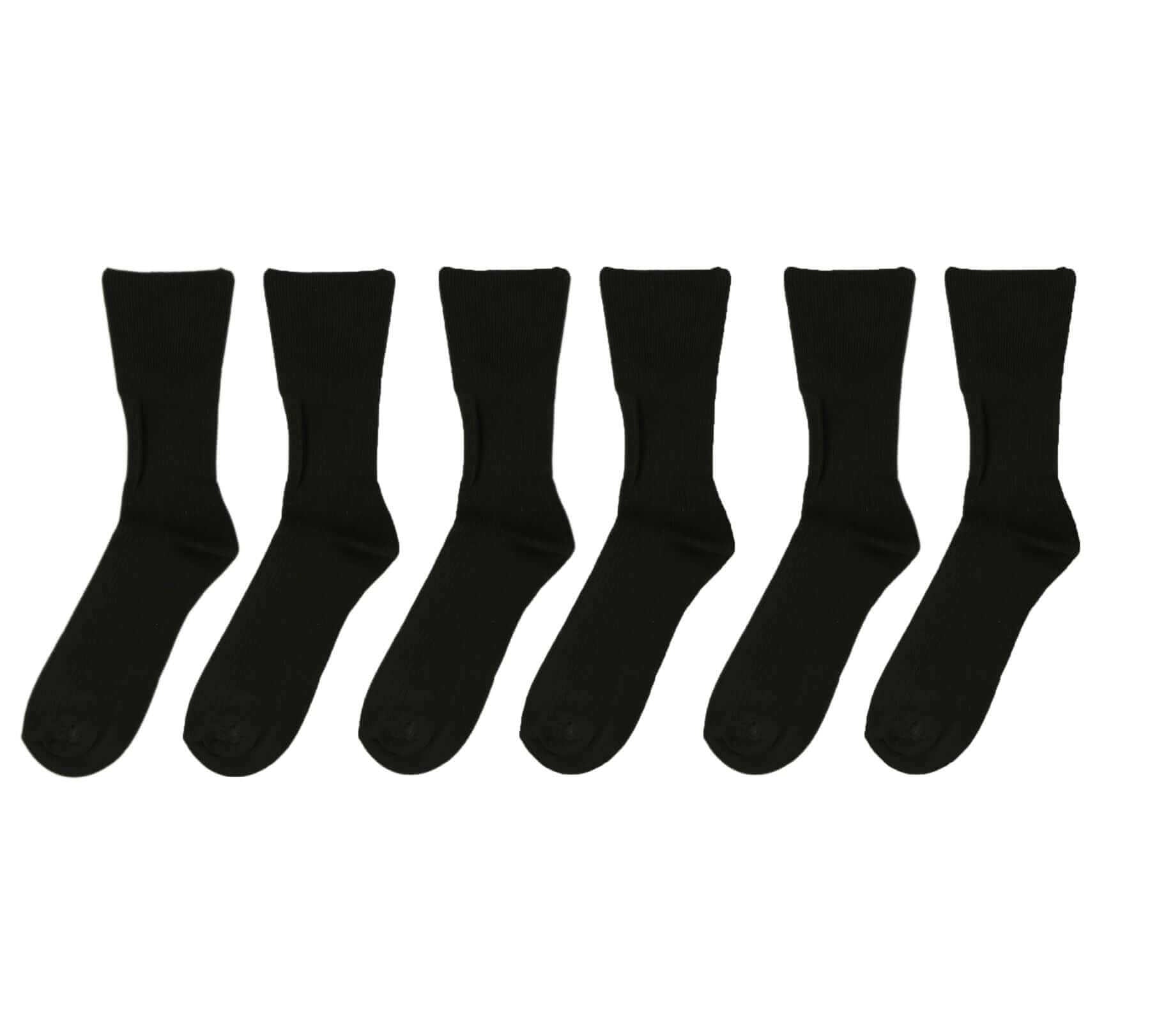 6 Pairs Men's Bamboo Diabetic Comfort Socks Moisture-Wicking Antibacterial Hypoallergenic Extra Wide Sustainable by Sock Stack