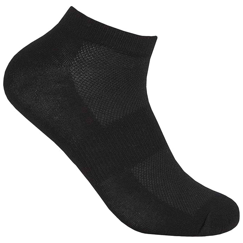 6 Pairs Mens Bamboo Sports Liner Socks Antibacterial Moisture Wicking Hypoallergenic for Gym Running Summer Sensitive Skin Black White Grey UK 6-11 by Sock Stack