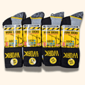 12 Pairs Mens Heavy Duty Work Socks Cushion Sole Reinforced Toe Heel Durable Black Boot Sock for Construction Outdoor Jobs Walking Sizes UK 6-11 EUR 39-45 by Sock Stack