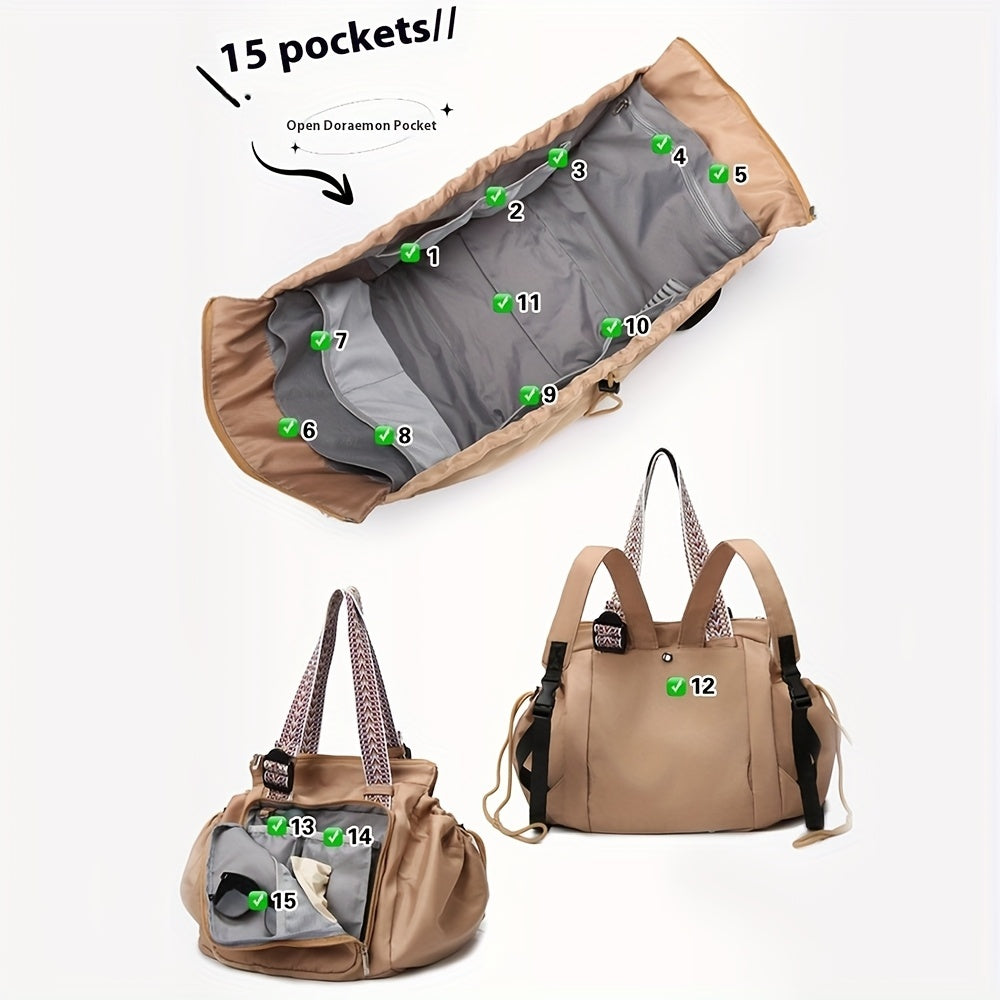 Ins Backpack Fashion Multifunctional Large Capacity Shopping Shoulder Bags Women Waterproof Travel Handbag