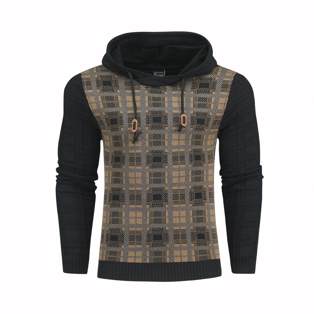European And American Men's Retro Sports Hoodie Sweater