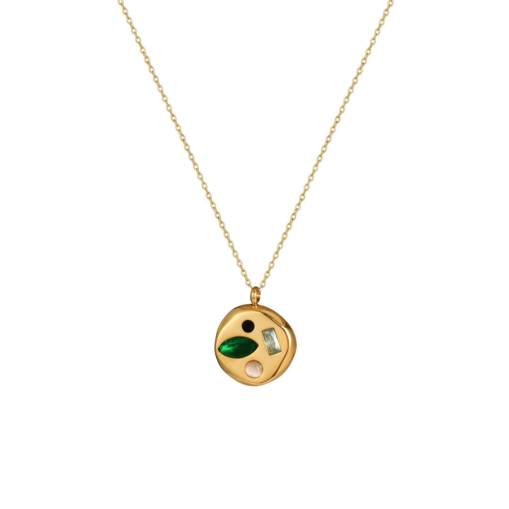 Colorful Zircon Mom Necklace December Birthday Stone Valentine's Day Gift Gifts For Moms Necklace