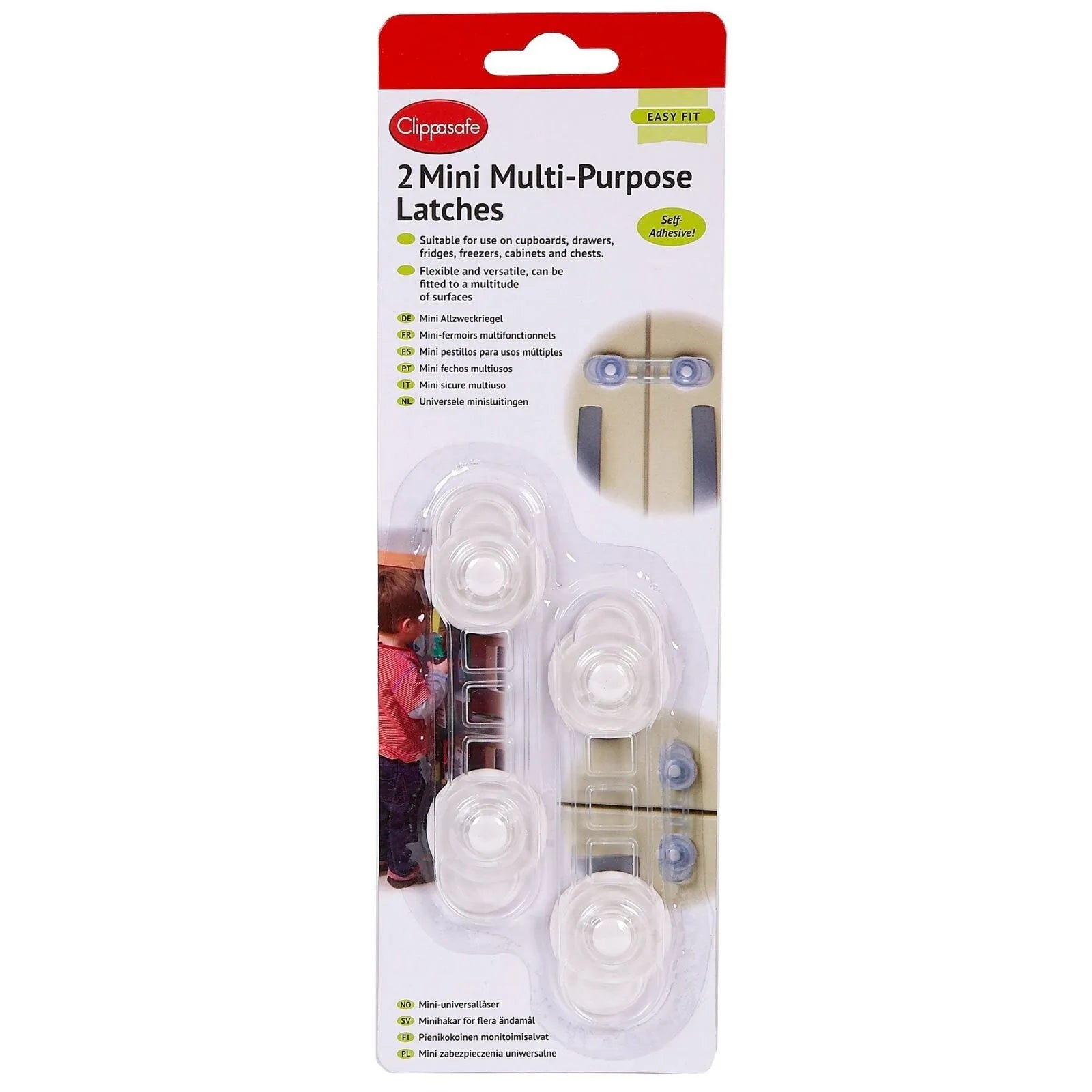 Clippasafe Mini Multi-Purpose Lock Pack of 2