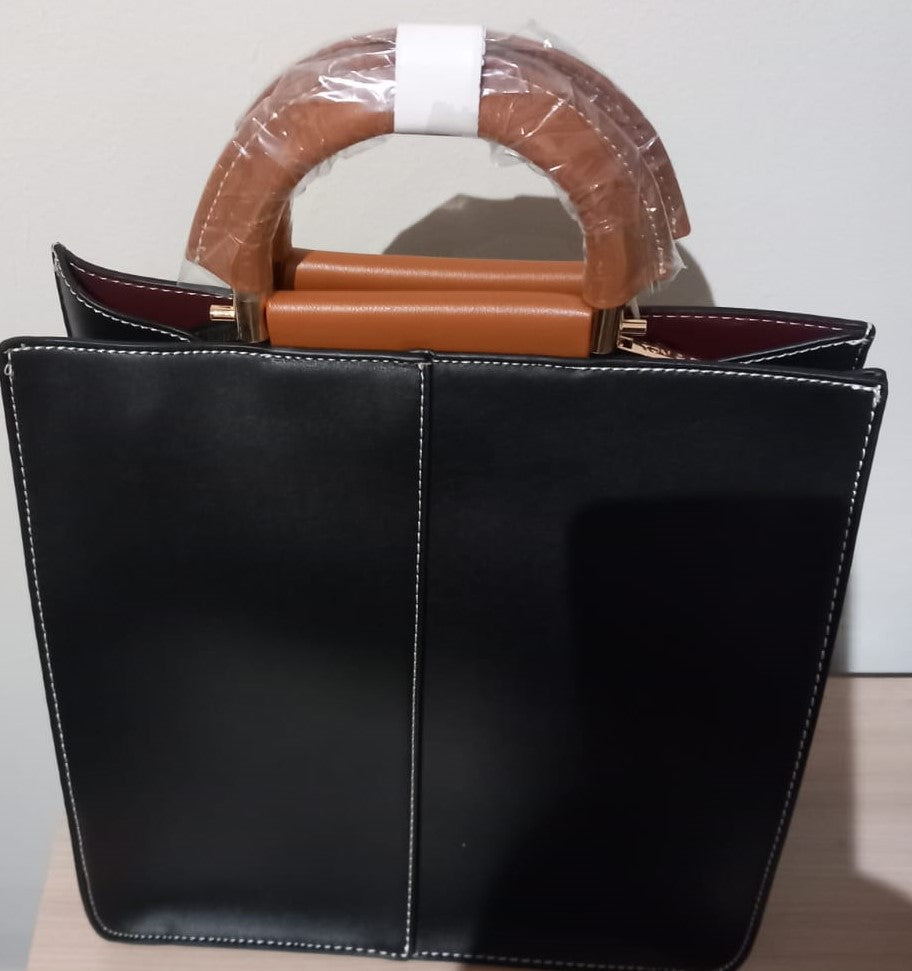 Leather effect Biface handbag 6762