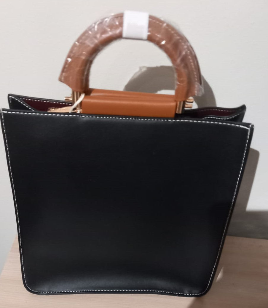 Leather effect Biface handbag 6762