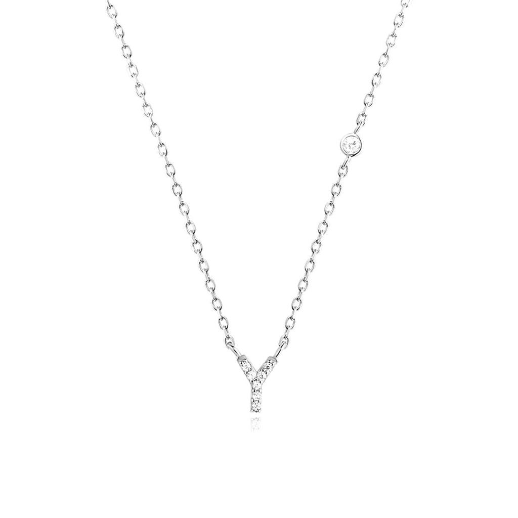 Fashion Jewelry Luxury Gold Color A-Z 26 Letters Necklace CZ Pendant For Women Cute Initials Name Necklace Fashion Party Wedding Jewelry Gift