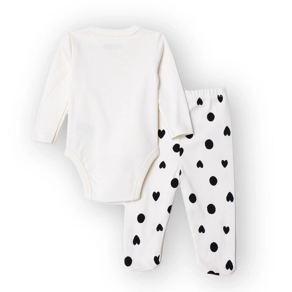 HelloBaby Newborn Body-Footed Bottom - Ecru