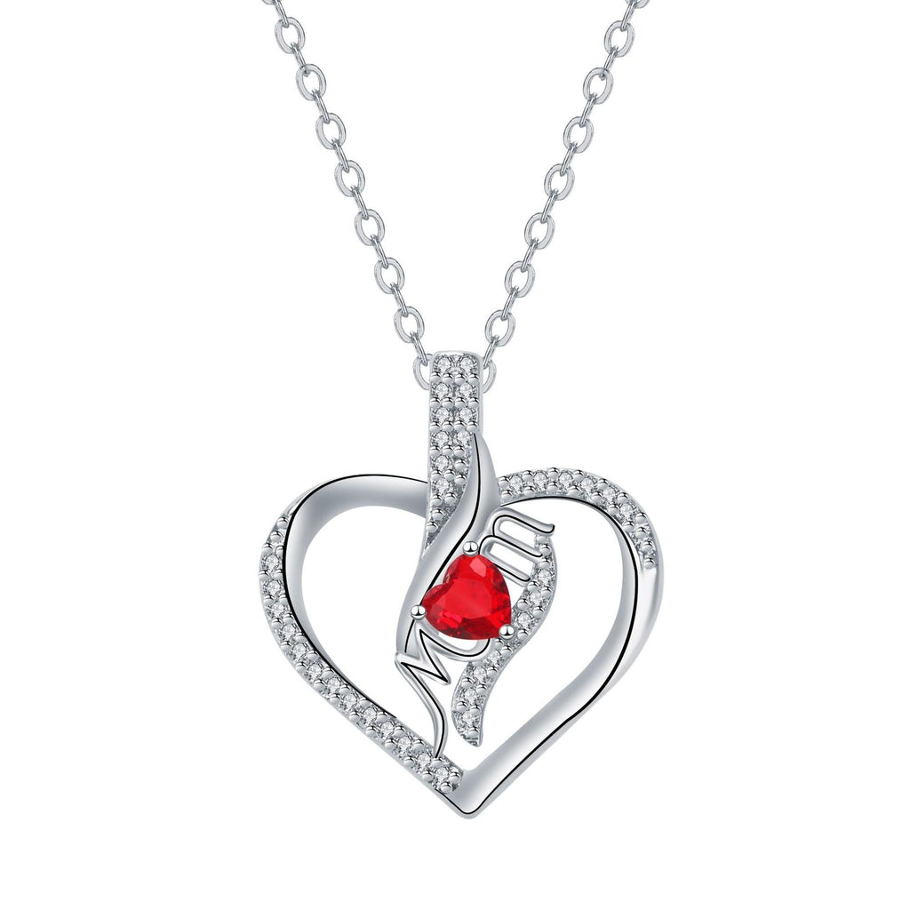MOM Love Inlaid Women's Necklace Mother's Day Gift