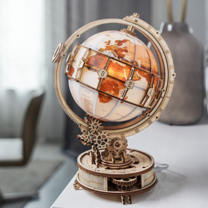 Telescope Astronomical Geographer Wooden D Three-dimensional Assembling Toy