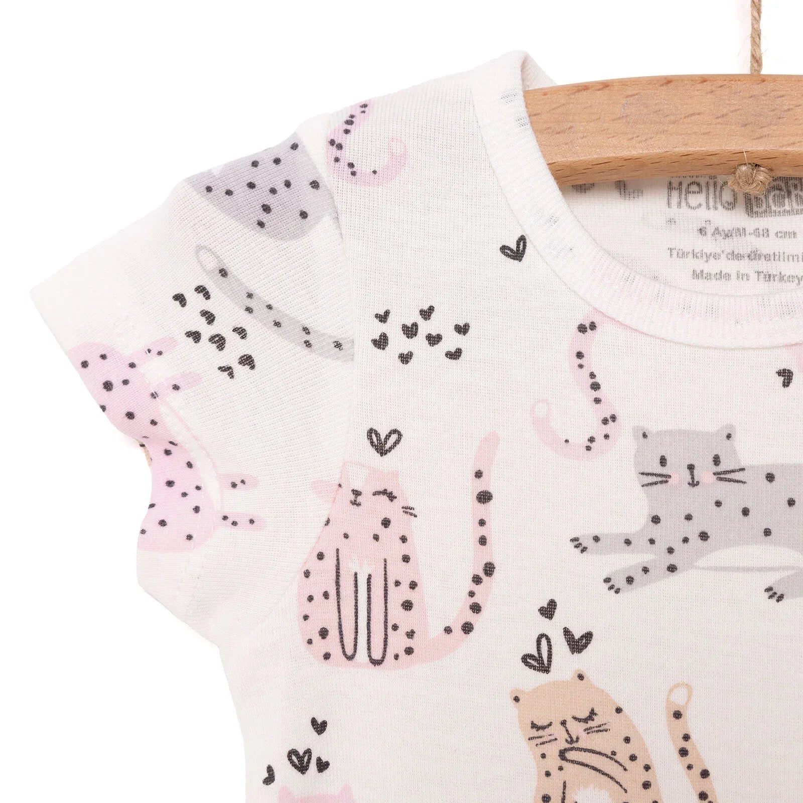 HelloBaby Baby Girl Short Sleeve Body - Ecru