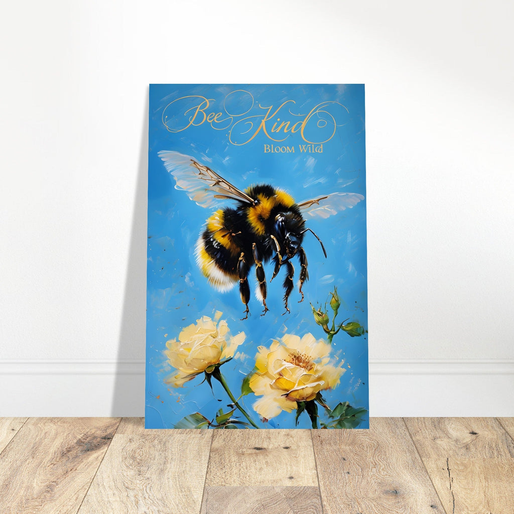 Bumblebee Flight Art Print – Vibrant Nature-Inspired Poster