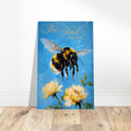 Bumblebee Flight Art Print – Vibrant Nature-Inspired Poster