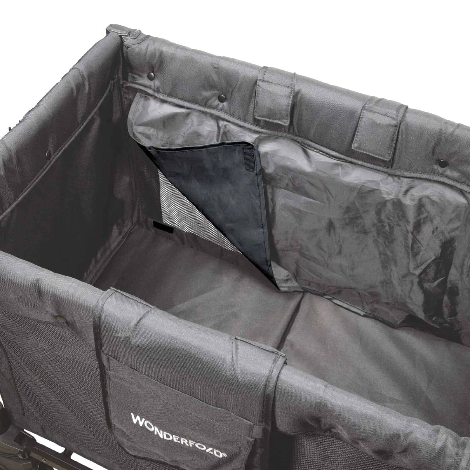 Wonderfold W4 Luxe Pro Stroller Wagon - Jet Black