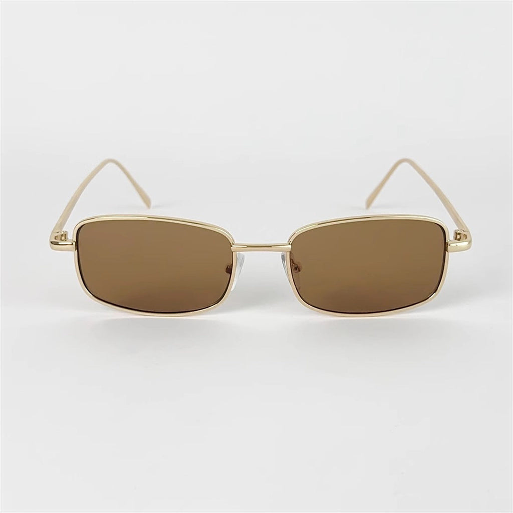 Retro Small Box Square Metal Glasses