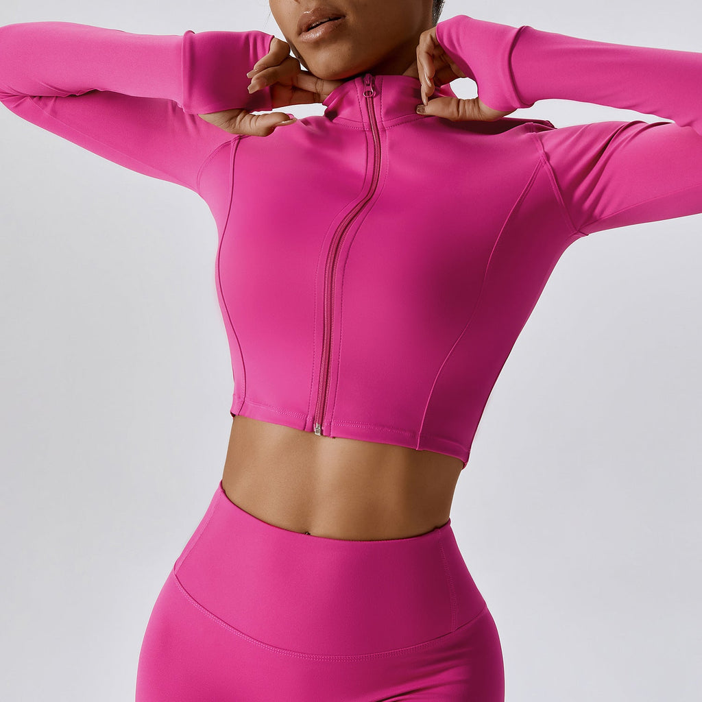 Slim-fit Fitness Long-sleeve Jacket Quick-dry Yoga Wear