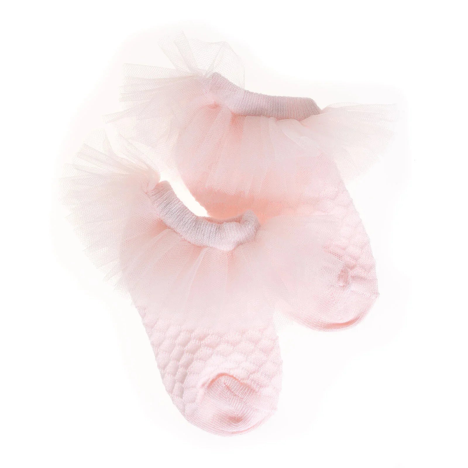HelloBaby Girl Socks with Lace - Light Pink